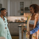 Yvonne Orji (left), Issa Rae